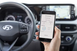 Hyundai Blue Link App Open on customer Phone Hyundai Blue Link App Open on customer Phone